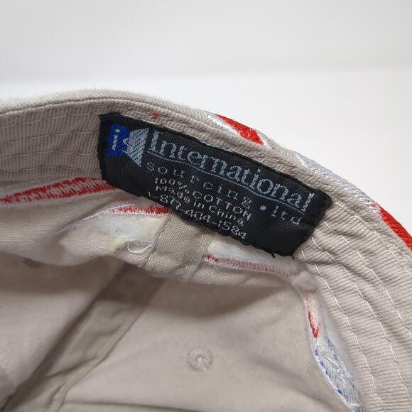 Summit Racing Equipment Strapback Baseball Hat Beige One Size Embroidered - Picture 9 of 9